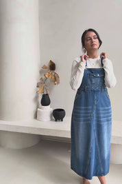 Overall Happiness Dress - Denim
