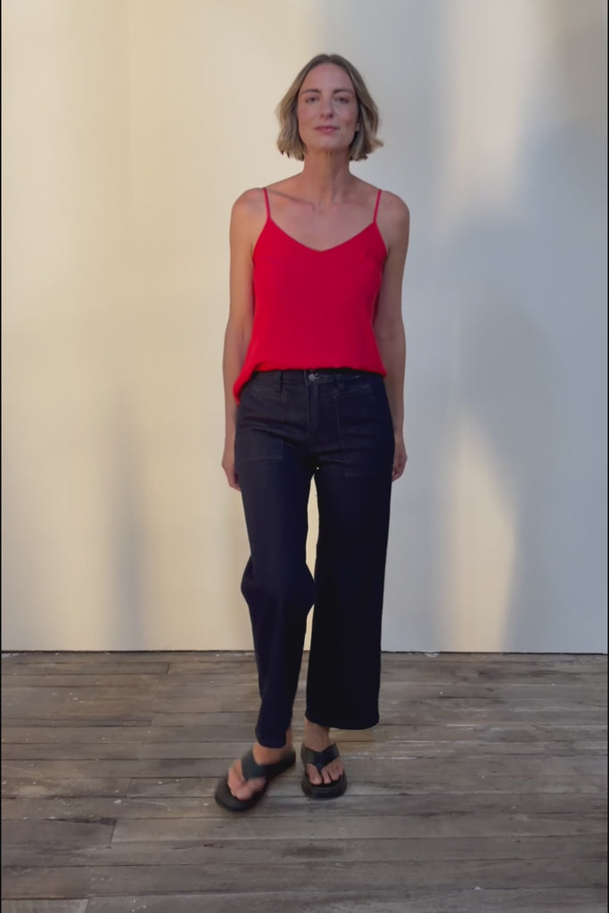 Hudson Wide Leg Jean - Darkdenim