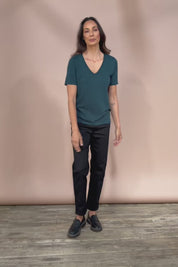 The Teachers Cotton Pant With Pockets - Honorblack