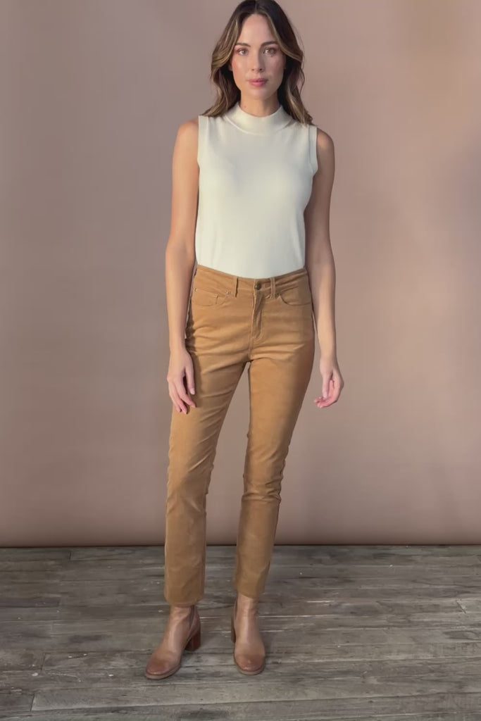 The Stretch Cord Jean – Tan
