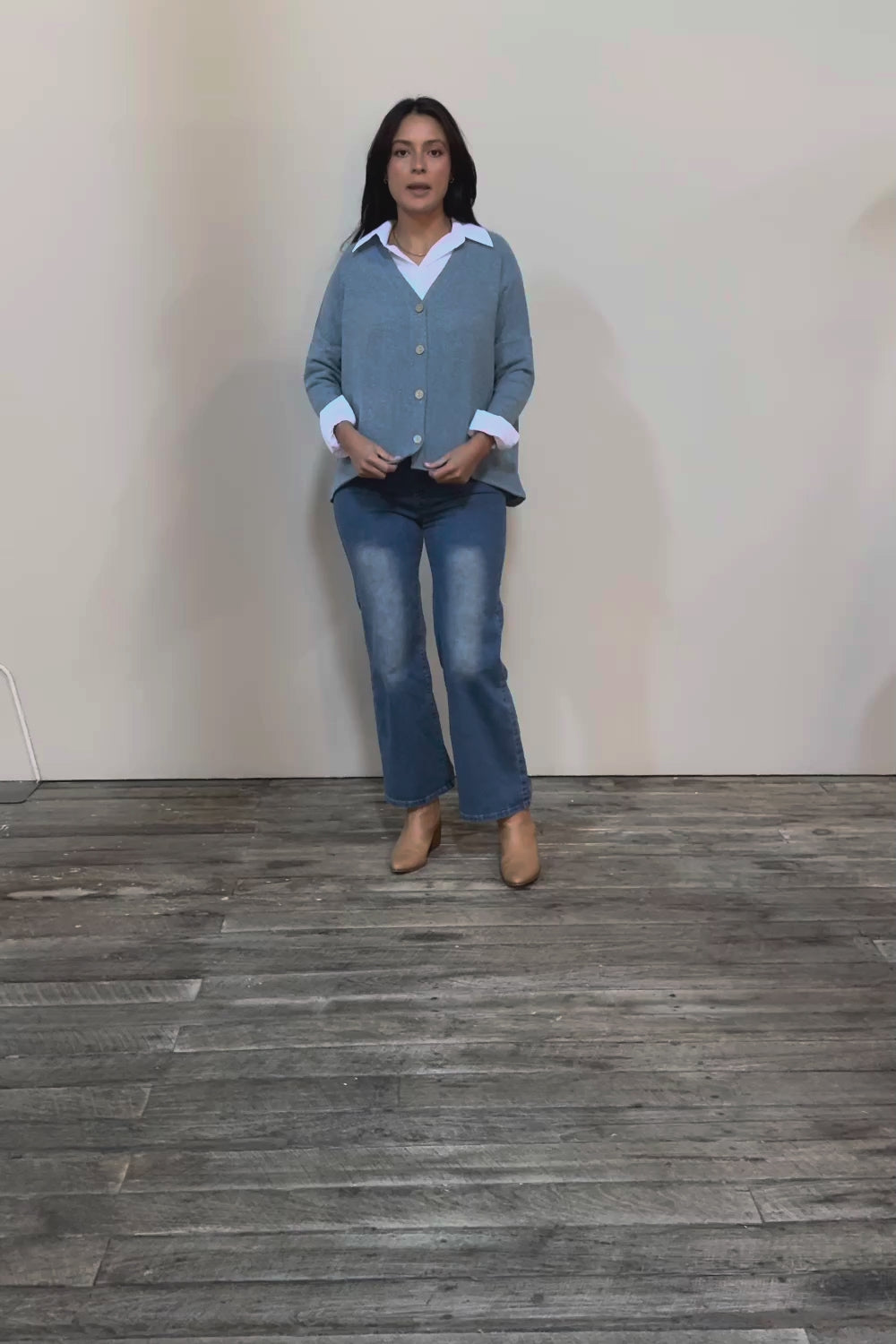 My Boyfriends Slouch Cardi - Denim