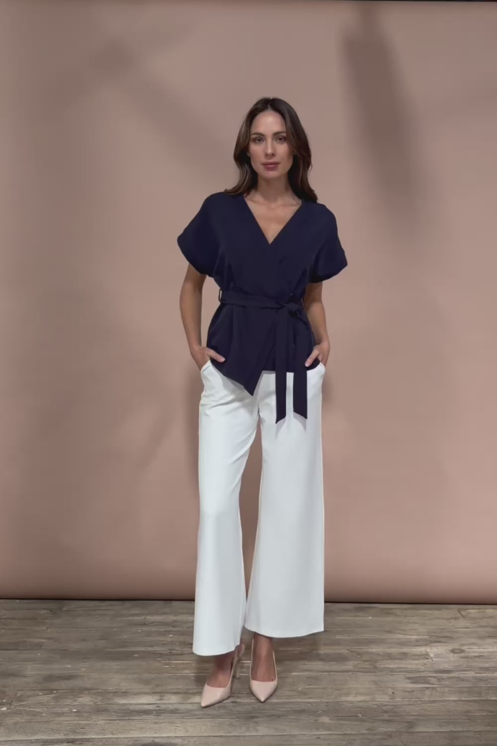 The Kimono Top - Navy