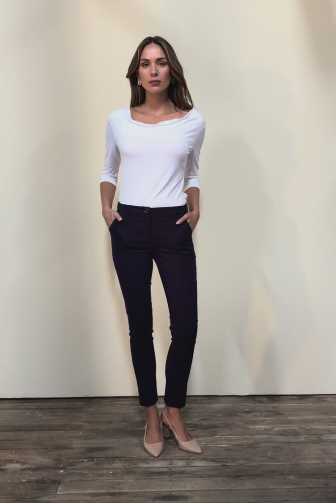 The Slim Cut Stretch Pant - Navy