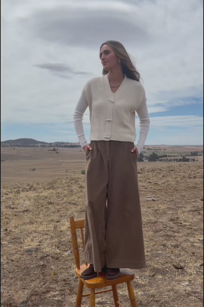 Found My Friend Recycled Knit Sleeveless Cardi - Milk